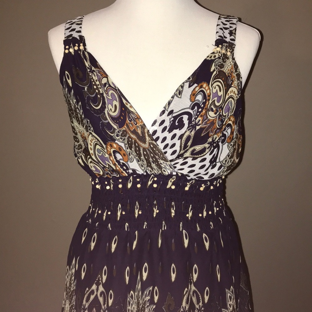 Purple bohemian dress